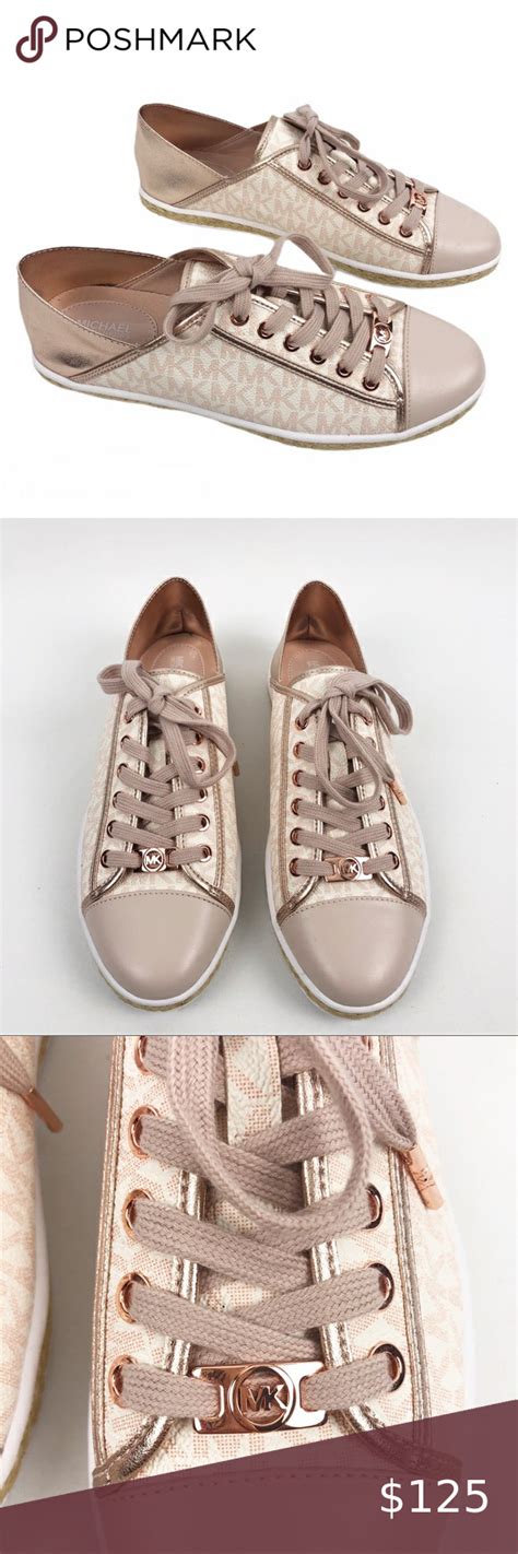 michael kors sneaker kristy vanilla|michael kors rose gold trainers.